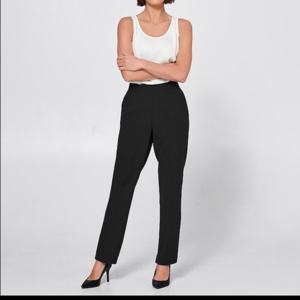 Rebecca Minkoff Black Straight Leg Career Work Dress Pants Size 12